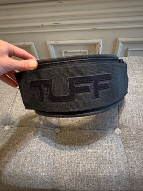 XS TUFF Black Velcro Weightlifting Belt